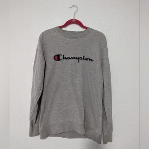Women's Grey Champion Crew neck Sweatshirt